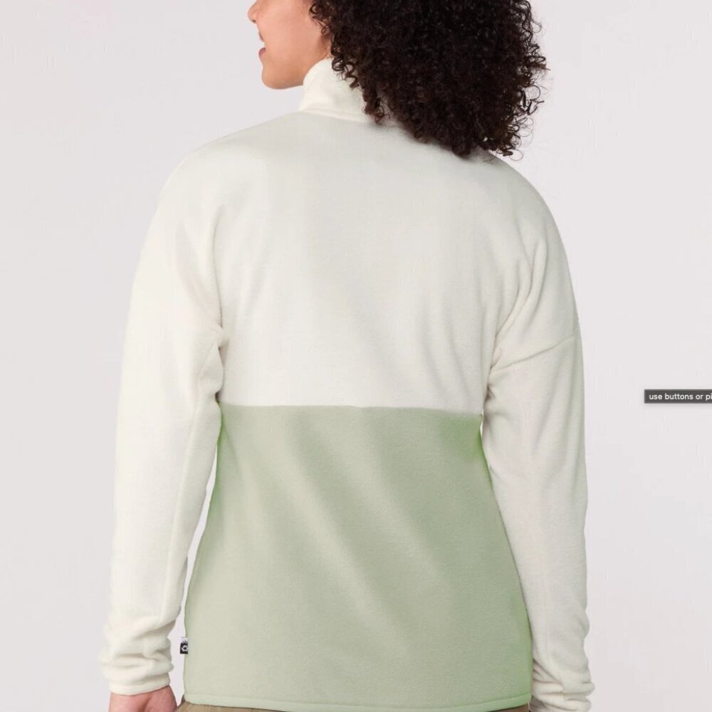 NWT Picture Organic Arcca White Fleece Pullover Jacket - Picture 6 of 9